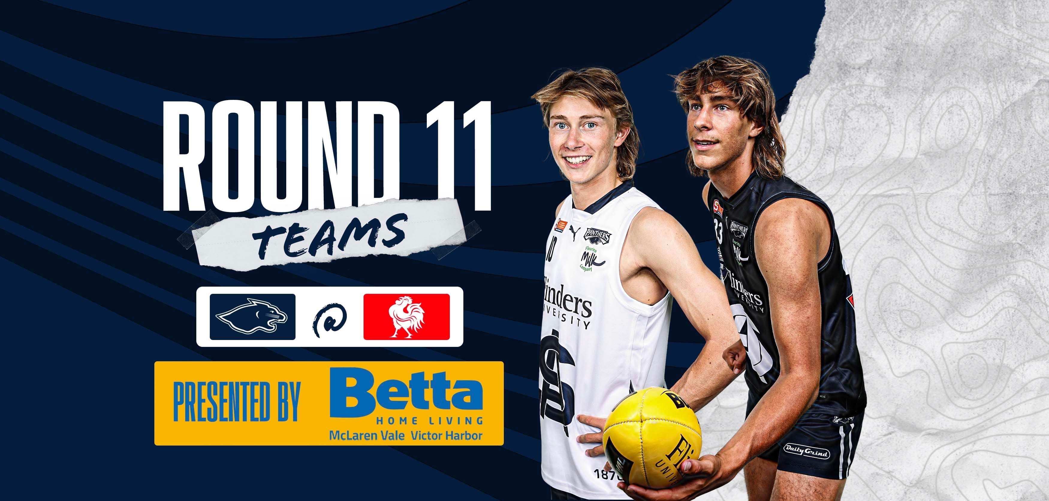 BETTA Teams Selection: Juniors Round 11 @ North Adelaide BETTA Teams Selection: Juniors Round 11 @ North Adelaide
